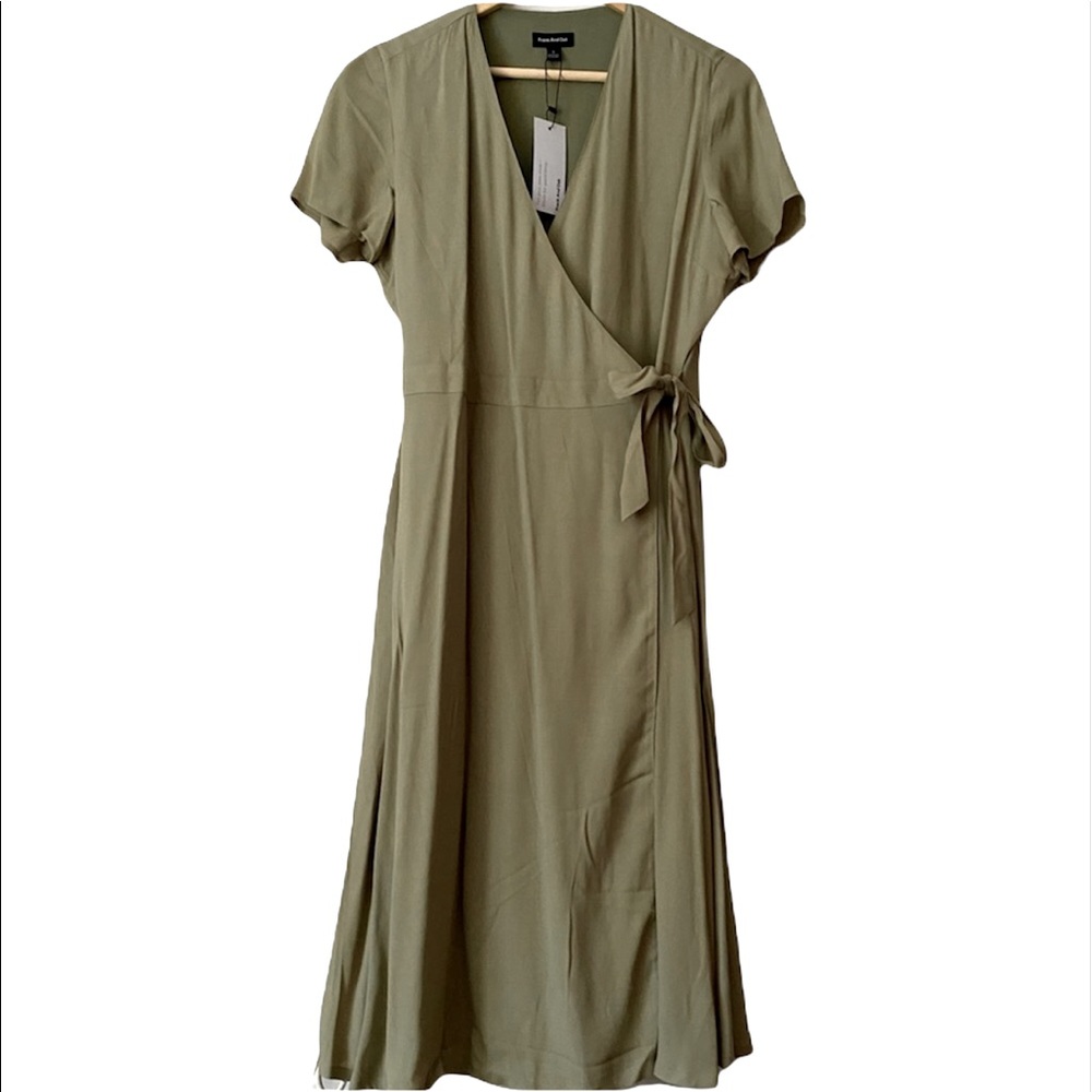 Frank & Oak Midi Wrap Dress